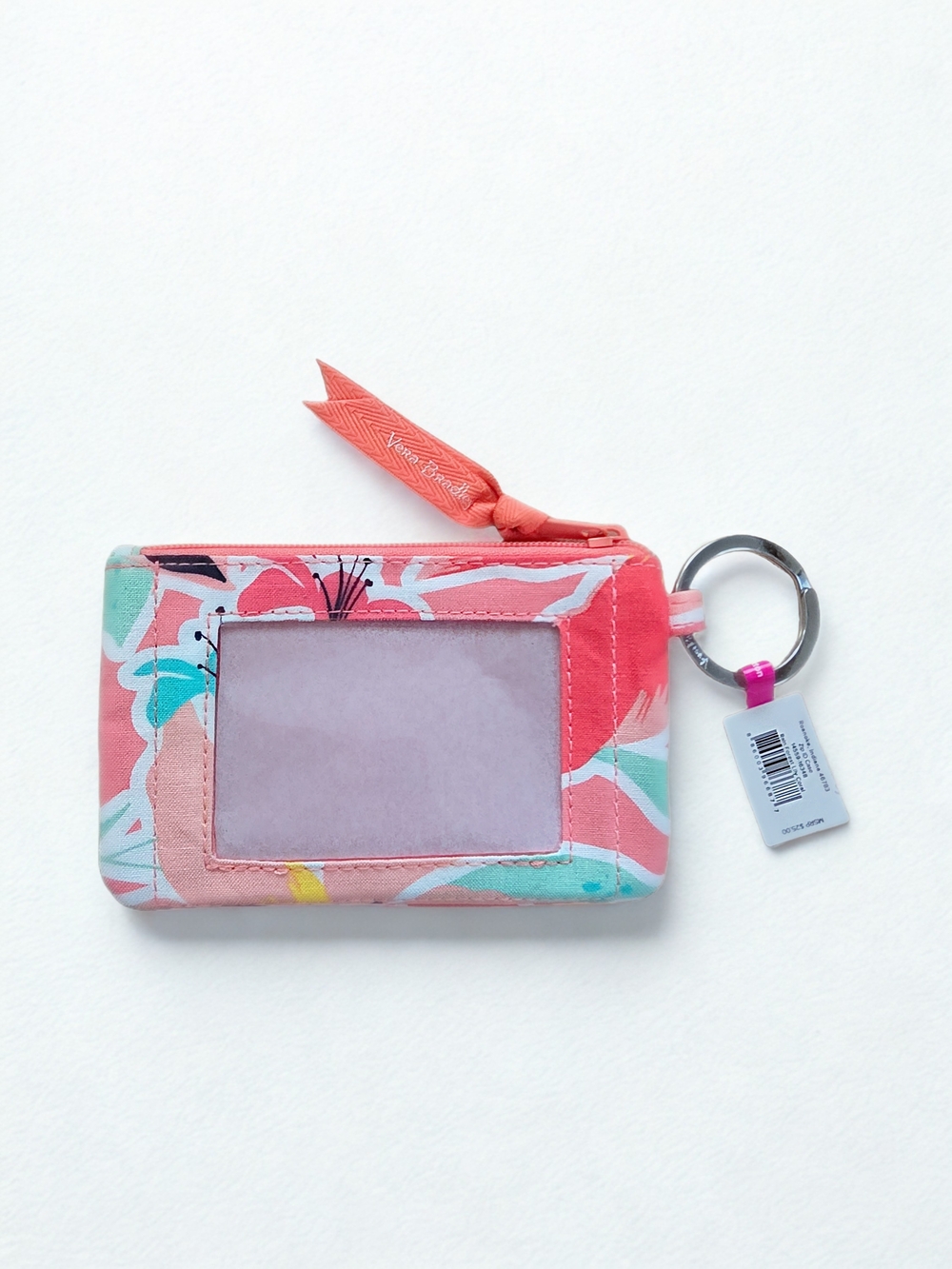 Vera Bradley - Coral Floral Zip ID Case
